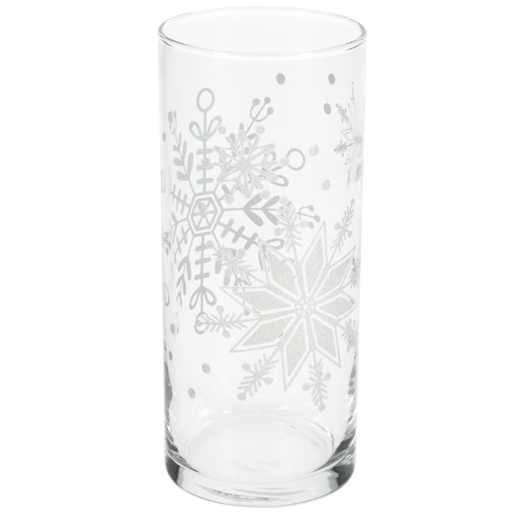 Cristar Lexington Other - 4 Cristar Lexington Cooler Decor Glitter Snowflakes Glasses- 16.5 oz